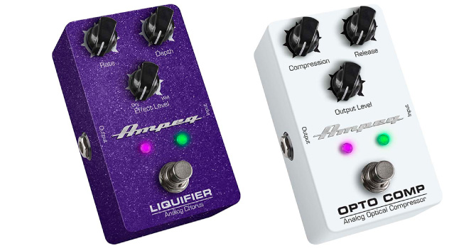 Ampeg / 新作ペダル2モデルが登場。Liquifier Analog Chorus Opto Comp